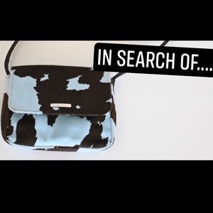 *FOUND!* In Search Of Nine West Blue Cow Print Bag